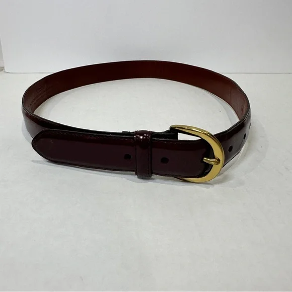 Coach | Accessories | Coach Vintage Burgundy Leather Belt  display picture 1